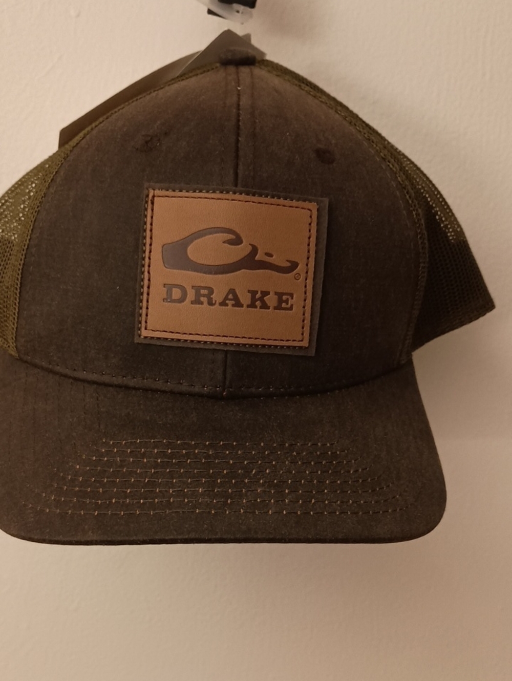 Drake Olive Brown Logo Trucker Hat